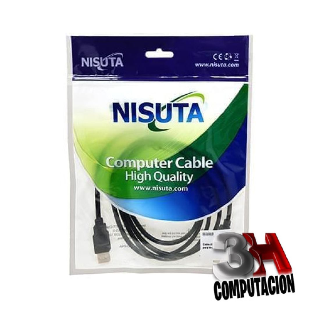 cable-usb-printer-20-a-b-nisuta-18mts-809